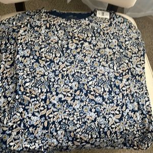 J Jill relaxed floral t shirt